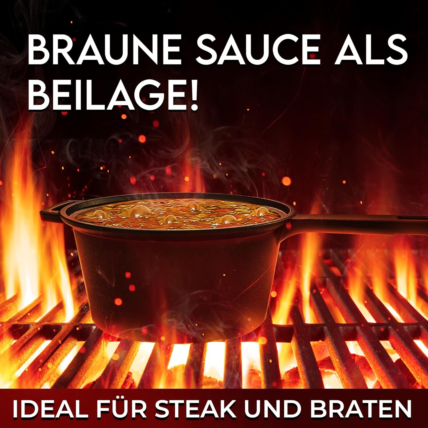 GUSSKÖNIG Dutch Oven Set 13-teilig - bereits eingebranntes Gusseisen Topf Set  von GUSSKÖNIG