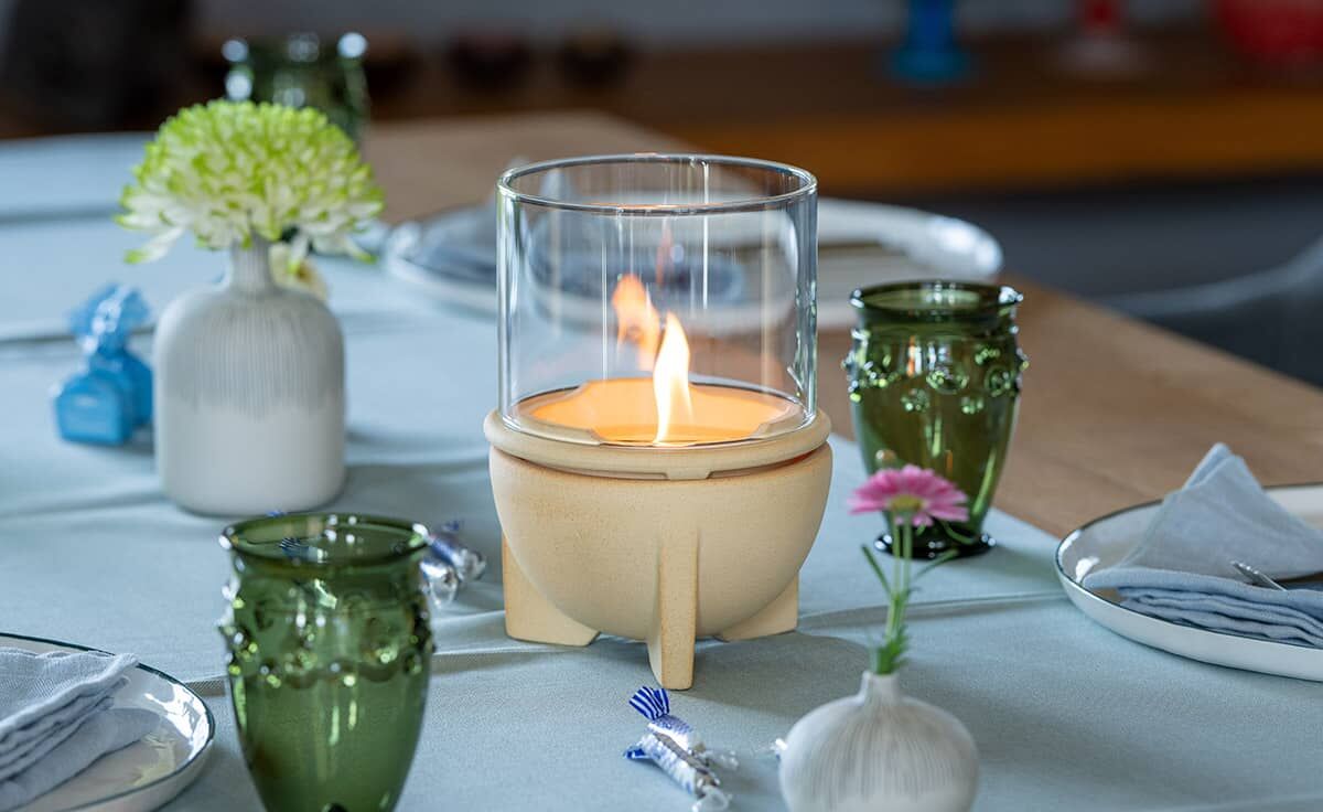 DENK Keramik Windglas-Aufsatz für Schmelzfeuer® Indoor CeraNatur® ~ SFDI-WLA von DENK Keramik