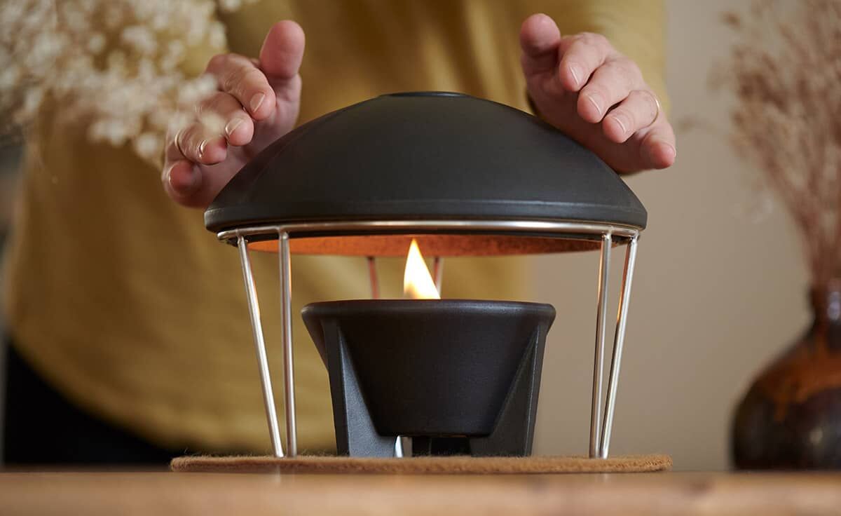 DENK Keramik Wärmehaube anthrazit für Schmelzfeuer® Indoor ~ SFWH-AN von DENK Keramik