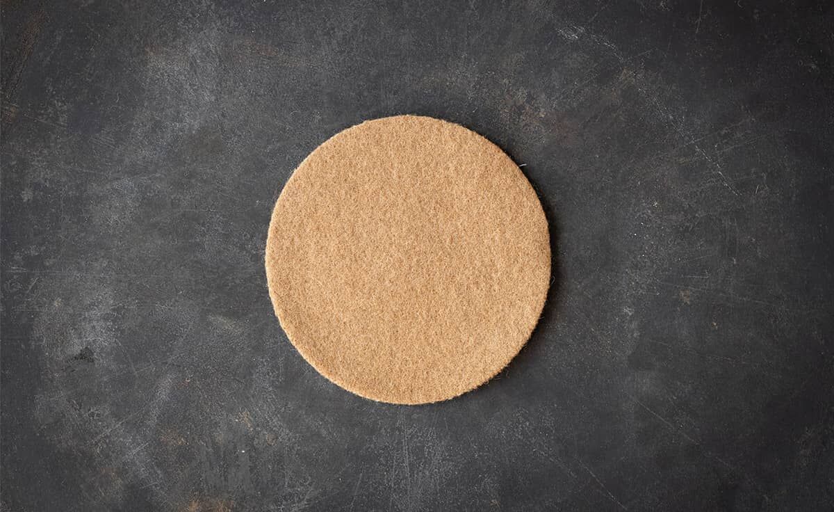 DENK Untersetzer Wolle 13 cm karamell für Schmelzfeuer Indoor von DENK Keramik
