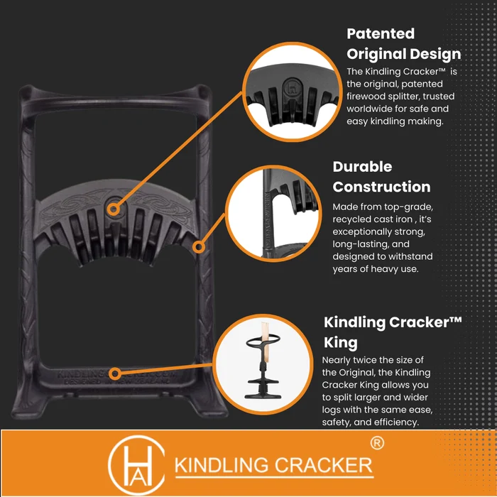 Holzspalter Kindling Cracker King bis 23 cm Durchmesser von Fandango Fire Tools