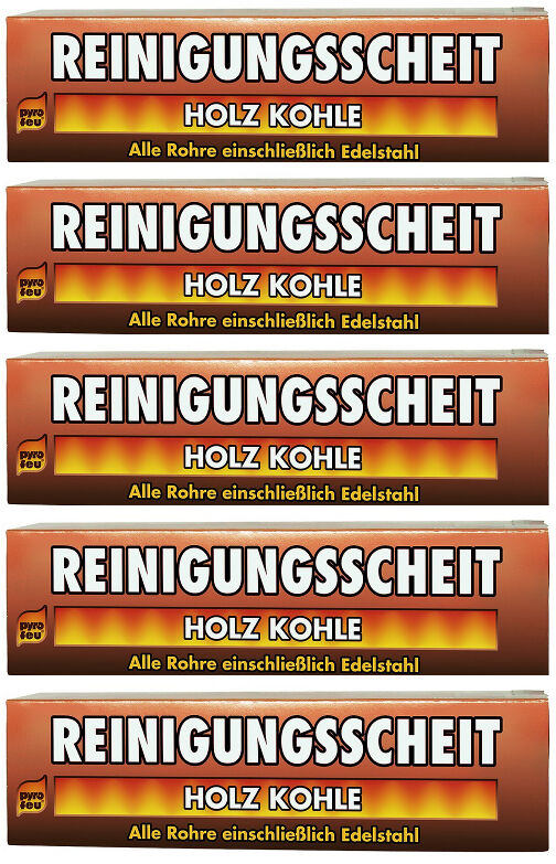 5x Reinigungsscheit Entrußer für Holz & Kohle von pyro feu